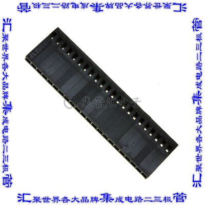 4-87499-2 矩形连接器外壳22POS插座2.54mm黑色自由悬挂