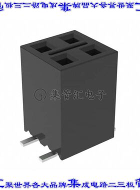 SSM-102-F-DV-BE-K-TR 针座连接器4POS插座2排2.54mm母形插口表贴