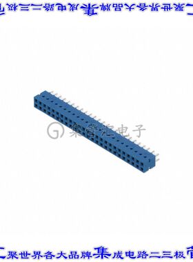 76342-325LF 针座连接器50POS插座2排2.54mm母形插口通孔直针镀金