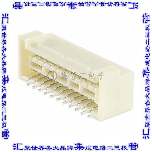 SM22B-ZPDSS-TF 针座连接器22POS接头2排1.5mm外罩触点表贴SMD锡