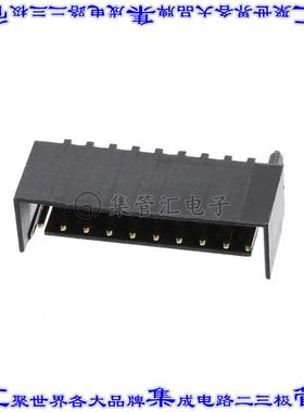 4-644897-0 针座连接器10POS接头2.54mm公形插针通孔直针镀金