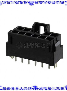 1722991112 针座连接器12POS接头2排3.5mm公形插针通孔直针锡