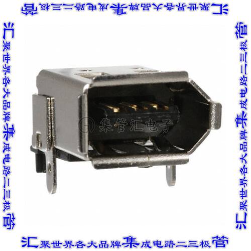 A-IES-SMT 连接器火线(IEEE1394)插座6POS表面贴装直角通孔