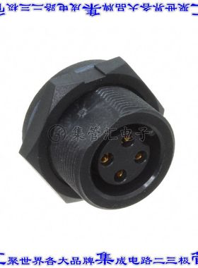 ACB-04PMFS-SC7001 圆形连接器4POS插座母插口焊杯镀金面板安装