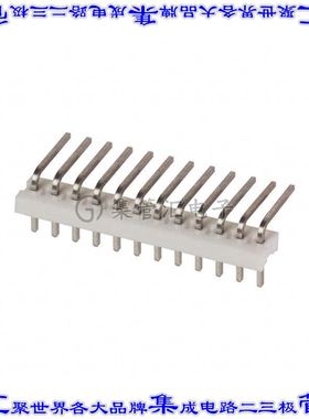 1-640453-2 针座连接器12POS接头2.54mm公形插针通孔直角锡