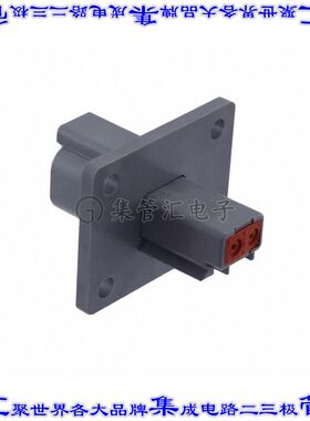 DT04-2P-L012 矩形连接器外壳2POS插座公形引脚灰色面板安装