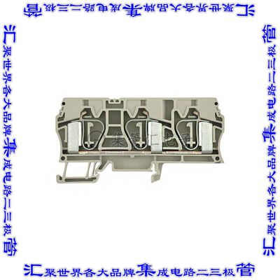 1768320000 端子块连接器3POS馈通式12.1mm米色4-14AWG