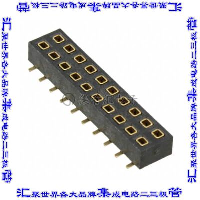 NPPN102GFNP-RC 针座连接器20POS插座2排2mm母形插口表贴SMD镀金