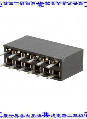 M20-7830642 针座连接器12POS插座2排2.54mm母形插口通孔直针镀金