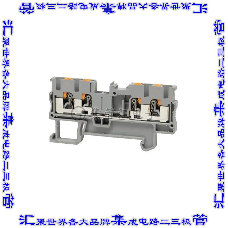 TBDR-07-25-GY 端子块连接器4POS馈通式5.2mm灰色12-26AWG