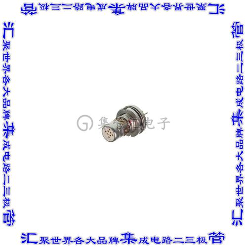 CMASD 7N08PM 圆形连接器8POS插座母插口焊杯镀金面板安装通孔