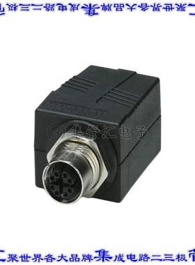 1404549 适配器 圆形母型插口8 位置M12 至 模块母插孔8p8c（RJ45