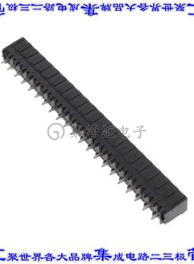 2-2342084-1 端子块连接器21POS接头公引脚带罩5.08mm黑色垂直通