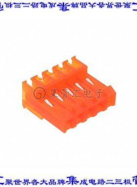 MTD-B-05-A-1 矩形连接器5POS插座3.96mm母插口橙色IDC锡自由悬挂