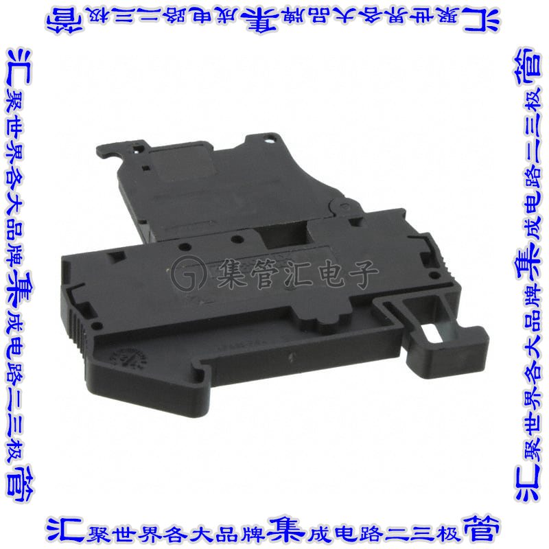 3036563 端子块连接器2POS断连6.2mm黑色10-28AWG