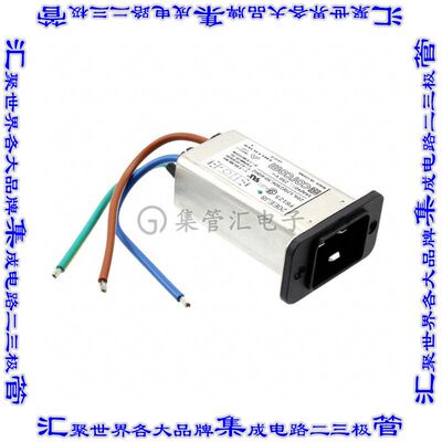 6609007-6 电源接入连接器3POS插座公型片状插脚IEC320-C20面板安