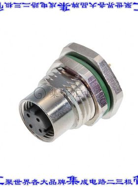 PXMBNI12RPF04DPCM16 圆形连接器4POS插头母插口焊接镀金面板安装