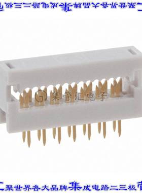 AWLP 14/3,2-G 连接器14POS带状电缆DIP针座2排1.27mm通孔IDC灰色