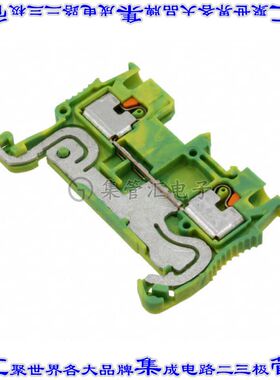 3208139 端子块连接器2POS接地地面3.5mm绿色黄色14-26AWG