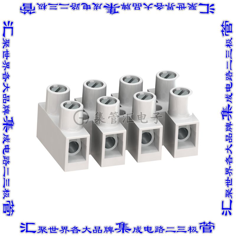 323-HDS/10 端子块连接器10电路欧式接线板2排1mm螺钉