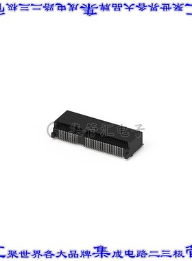 123A-40E00 卡边缘连接器67POS母头2排0.5mm黑色镀金