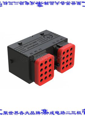 ARC16-24SCR-P013 矩形连接器外壳24POS插头4排母形插口黑色自由