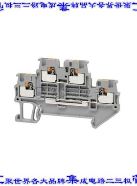 TBDR-11-15-GY 端子块连接器4POS馈通式2排3.5mm灰色14-26AWG