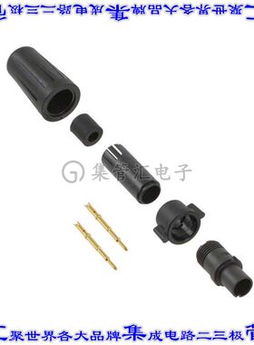 EN2C2M20G1W 圆形连接器2POS插头公引脚压接或焊杯镀金自由悬挂