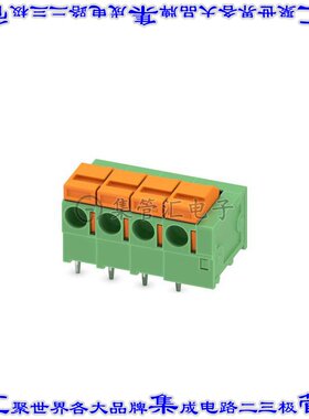 1791282 线对板连接器4POS接线端子5.08mm通孔水平带板