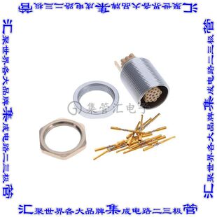 000L 圆形连接器16POS插座母插口压接镀金面板安 P16NFH2 G53LAC