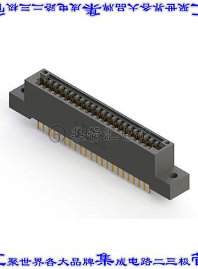 395-044-524-202 卡边缘连接器44POS母头2排2.54mm黑色镀金