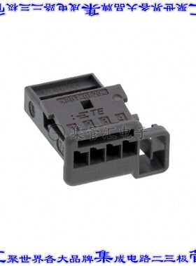 1379029-5 矩形连接器外壳4POS插座2.54mm母形插口灰色自由悬挂