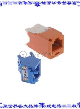 CJUD6X88TGOR 接插件连接器CAT6A UP/DOWN 45 DEGREE TG WIREC