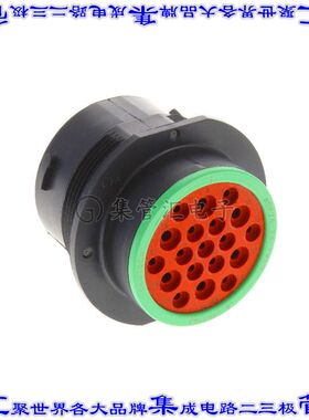 HDP24-24-19SN 圆形连接器19POS插座外壳用于母插口黑色面板安装