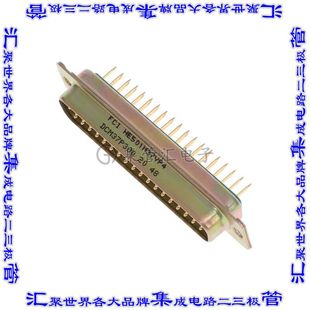 DCM37P300 Sub通孔 连接器37POS插头公引脚2排D