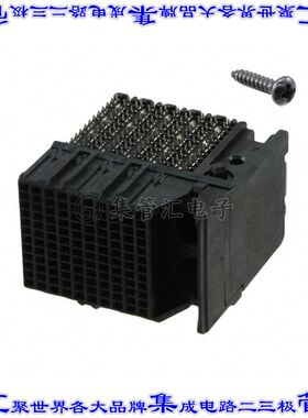 2007715-1 背板连接器120POS插座母插口12排1.91mm板边缘通孔直角