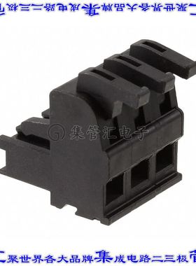 ASP0460322 端子块连接器3POS插头母插口5.08mm黑色自由悬挂
