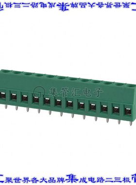 1715828 线对板连接器12POS接线端子5.08mm通孔水平带板