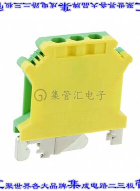 442011 0442011端子块连接器2POS接地地面8.2mm绿色黄色8-26AWG