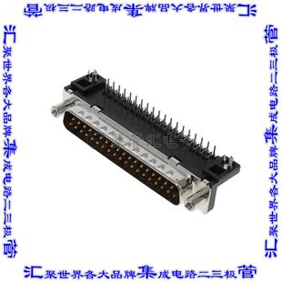 D37P13A6GV00LF Sub通孔直角 连接器37POS插头公引脚2排D