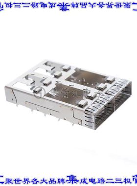 QSFPC-1-2-S-F 插拔式连接器外壳成组(1 x 2)QSFP通孔直角压配