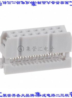 AWP 14-8240-T 矩形连接器14POS插口2排2.54mm母插口灰色IDC镀金