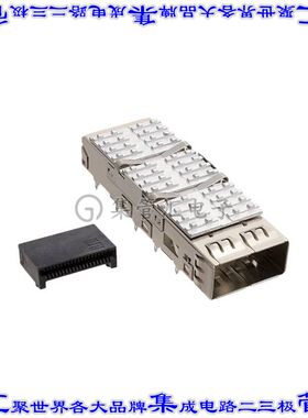 QSFPK-PF-02 插拔式连接器38POS屏蔽罩式插座带散热器QSFP通孔直