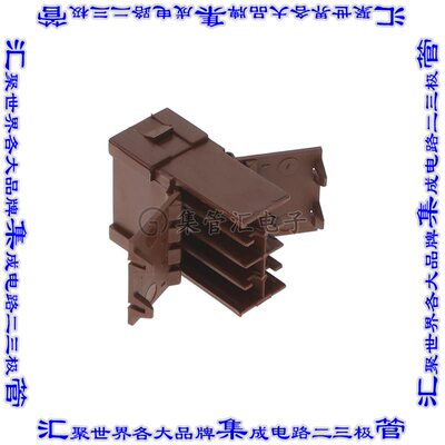 969191-4 矩形连接器外壳8POS插头2排5.08mm公形引脚棕色自由悬挂