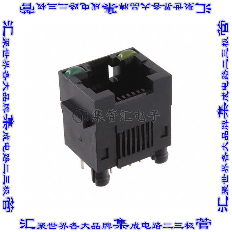 MTJ-88DX1-LH 接插件连接器RJ45 MODULAR JACK, DIP, TOP ENTR