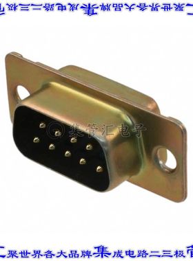 DEM09P 连接器9POS插头公引脚2排D-Sub自由悬挂