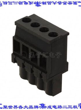 395332004 0395332004端子块连接器4POS插头母插口5.08mm黑色自由