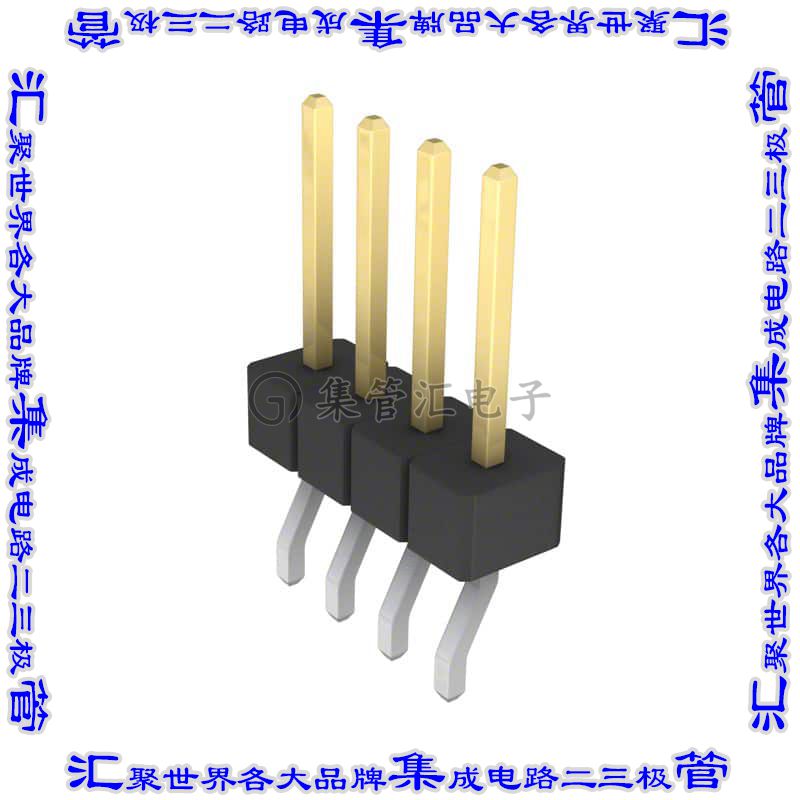 GBC04SGSN-M89 针座连接器4POS分离式2.54mm公形插针表贴SMD镀金