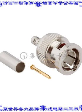031-70537-12G 同轴连接器BNC插头公引脚压接75欧姆自由悬挂