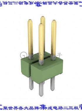 826656-2 针座连接器4POS分离式2排2.54mm公形插针通孔直针镀金